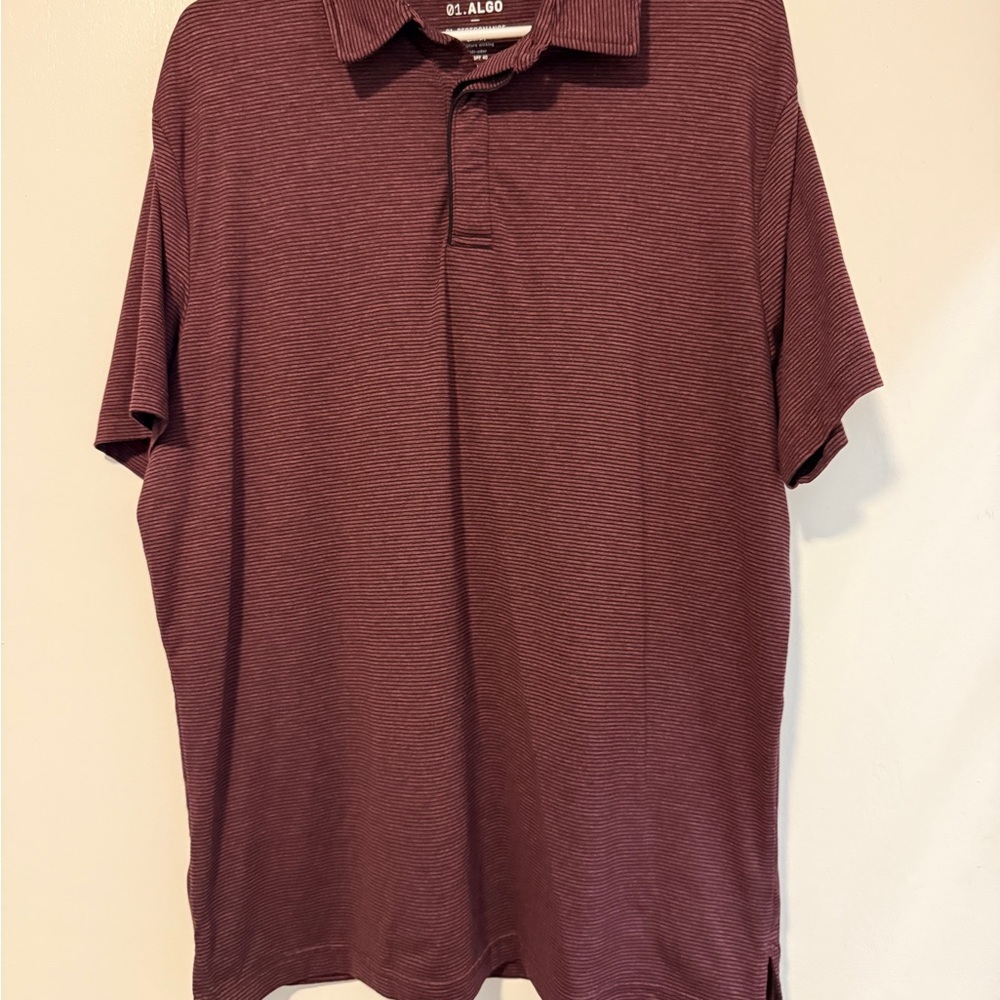 Red Polo Shirt with Classic Collar and Short Sleeves